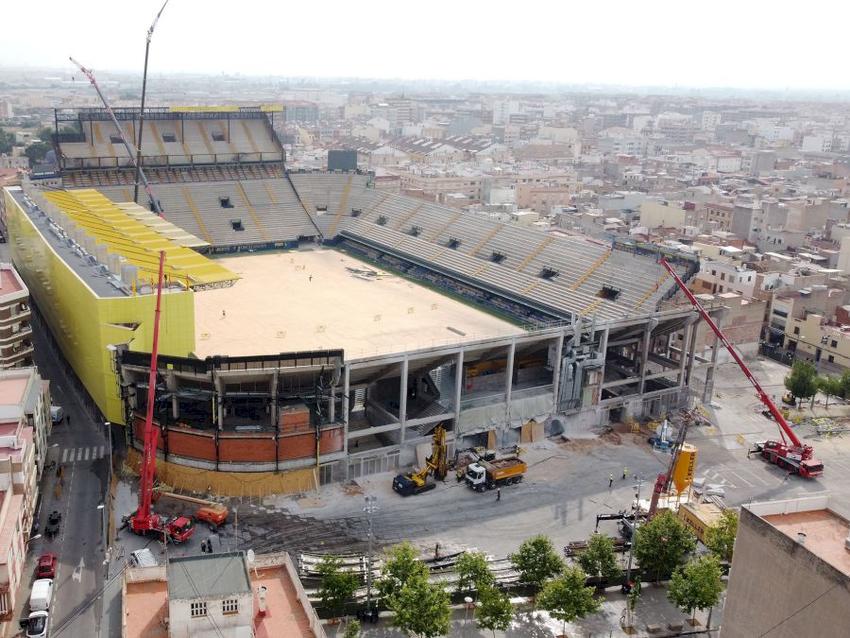 Estadio fútbol La cerámica Villarreal Castellón Micropilotes